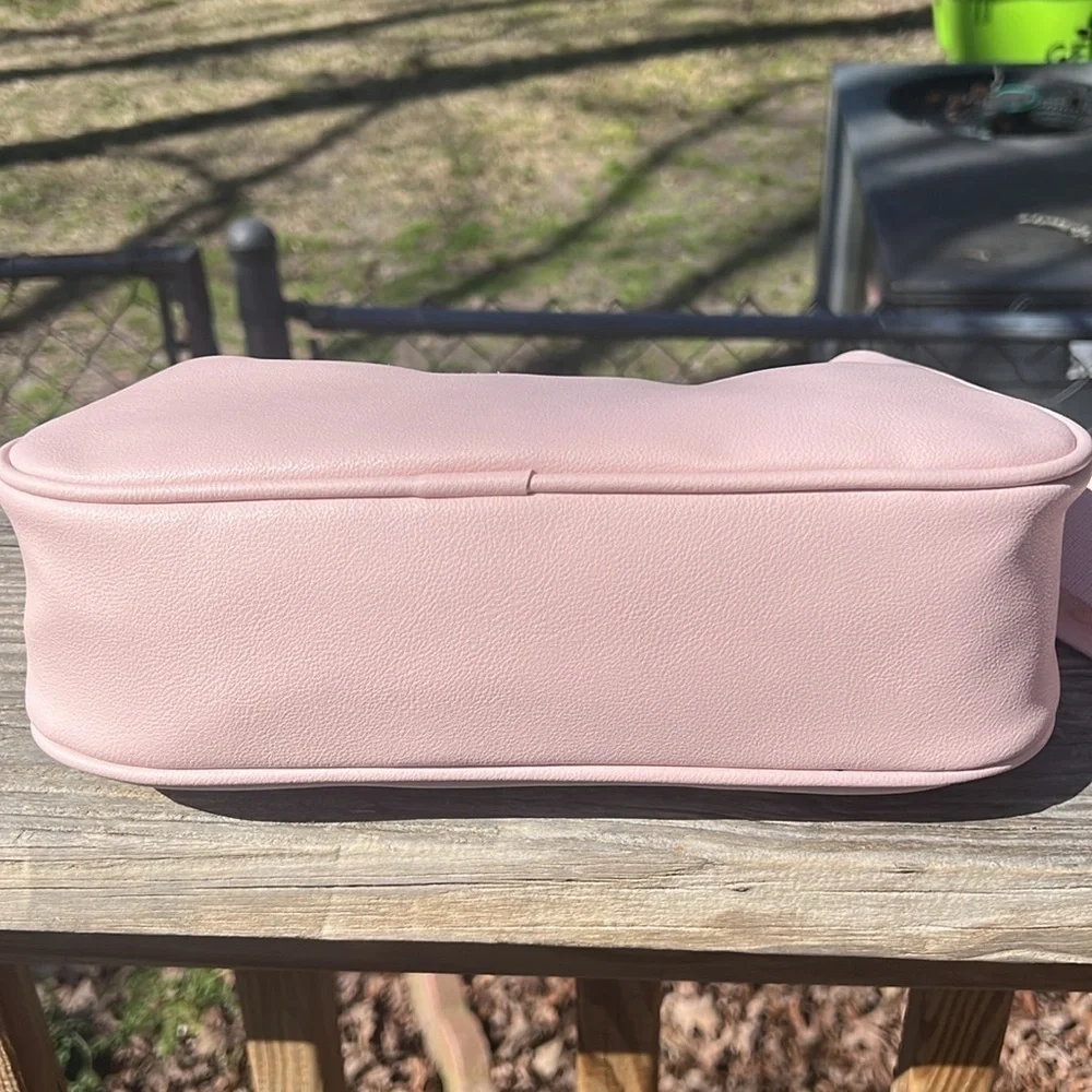 Juicy Couture Pink zip top Obsession Handbag with rhinestone logo